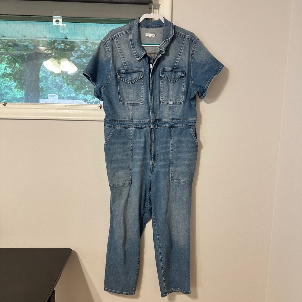 Good American Denim Jumpsuit